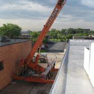 Commercial Flat Roof HVAC removal