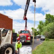 Roofing Delivery Flat Roof Replacement in Streamwood IL